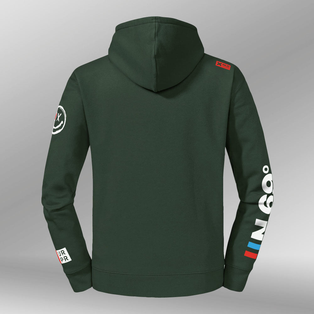 Legacy Hoodie N.69 dames bottle green back