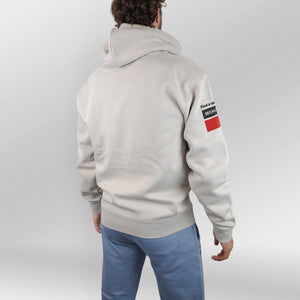 Legacy Hoodie Not Being Average model beige back