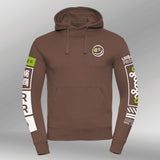 Legacy Hoodie Positive space mocha front