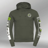Legacy Hoodie Positive space olive-green front