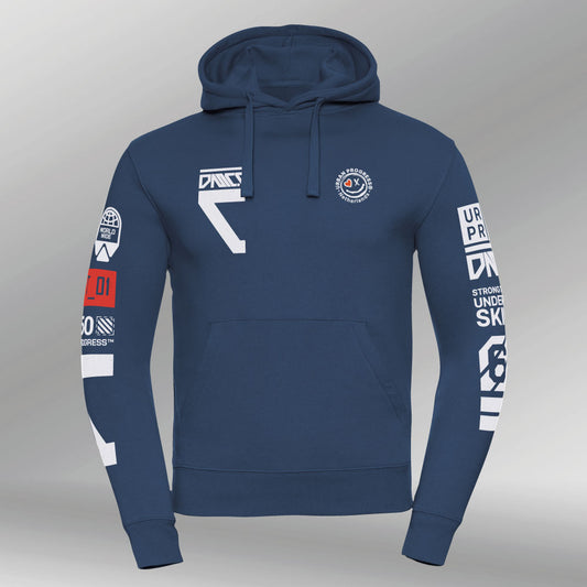 Legacy Hoodie Protocol indigo front