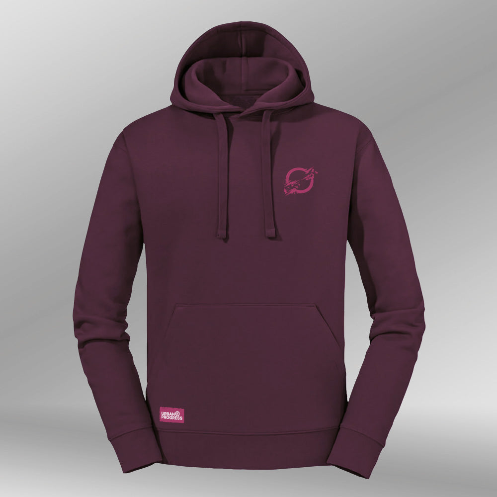Legacy Hoodie Sunrise Dames bordeaux rood front