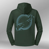 Legacy Hoodie Sunrise Dames bottle green back
