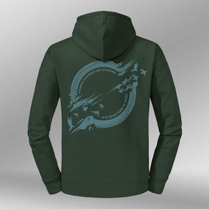 Legacy Hoodie Sunrise Dames bottle green back