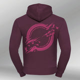 Legacy Hoodie Sunrise bordeaux rood back