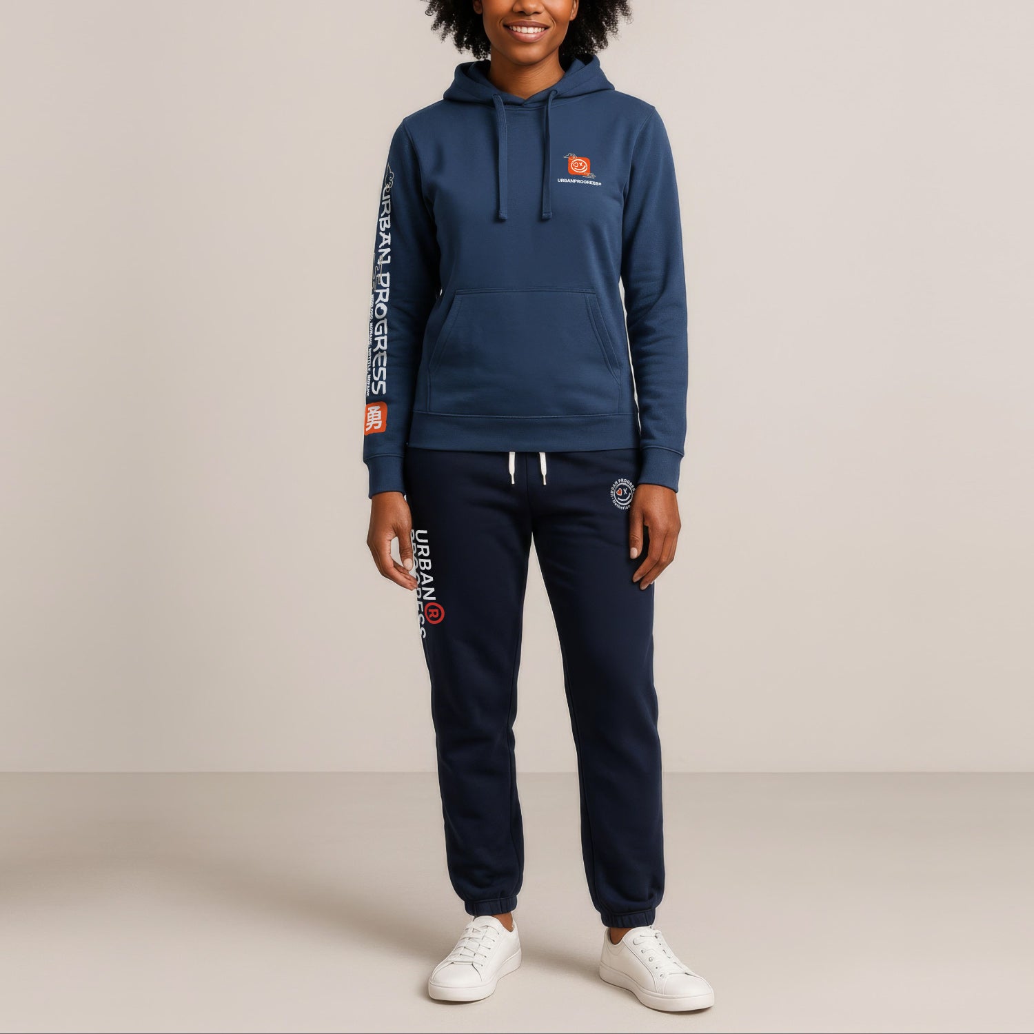 Legacy Hoodie Urban Flux Dames Model Indigo blauw voor