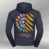 Legacy Hoodie Victory Vibes mannen navy back