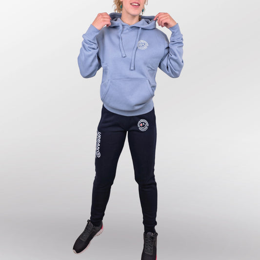 Legacy Joggingpak model licht blauw-navy front3