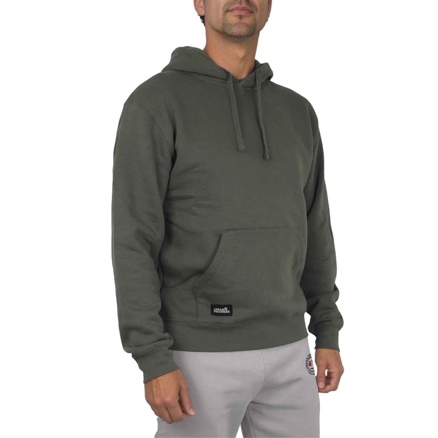 Legacy hoodie Olijf groen front