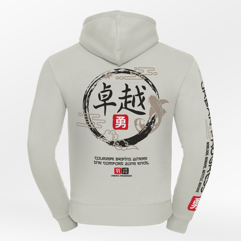 Legacy hoodie Urban Flux beige achter