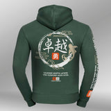 Legacy hoodie Urban Flux bottle green achter