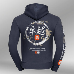 Legacy hoodie Urban Flux navy achter