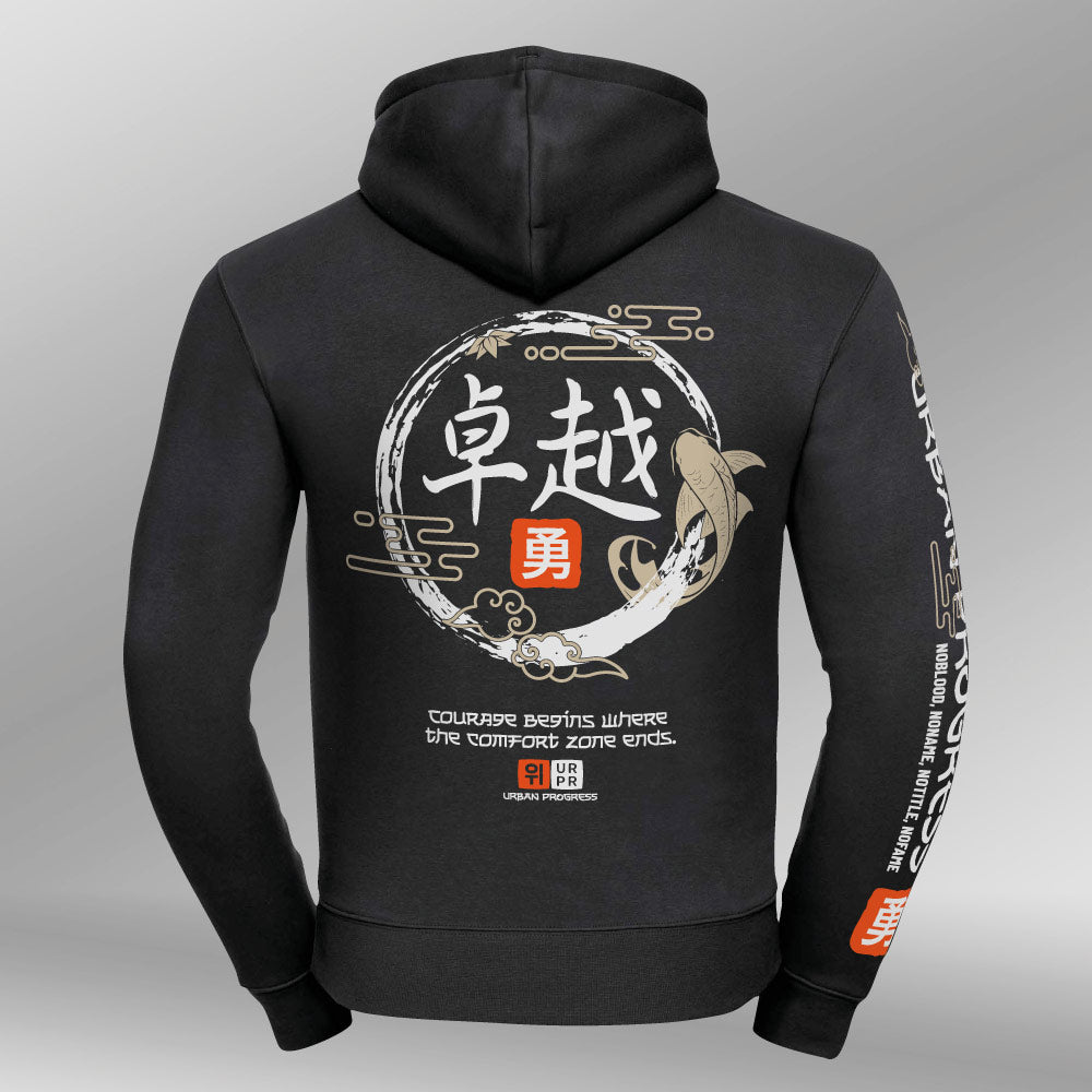 Legacy hoodie Urban Flux zwart achter
