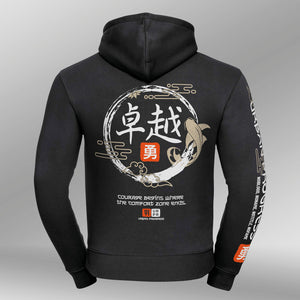 Legacy hoodie Urban Flux zwart achter