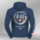 Legacy hoodie Urban Flux indigo blauw achter