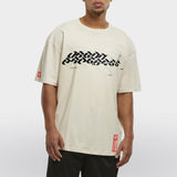 Loose t-shirt CYBER-CORE model beige front