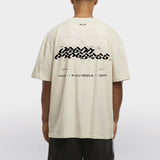 Loose t-shirt CYBER-TONE model beige back