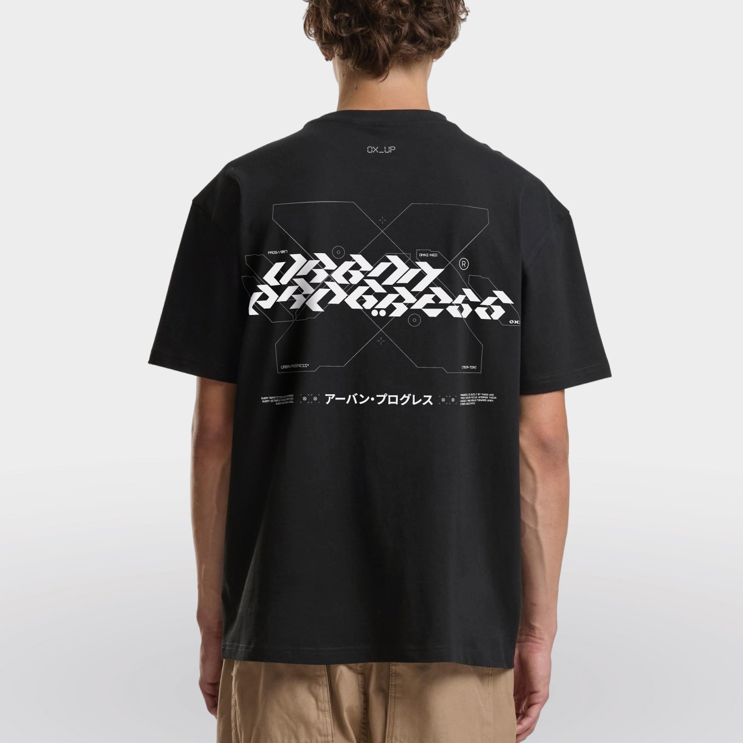 Loose t-shirt CYBER-TONE model zwart back