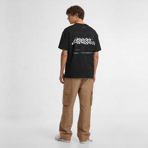 Loose t-shirt CYBER-TONE model zwart back compleet