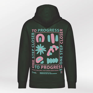 Motion Hoodie One Step Closer Bottle Green back