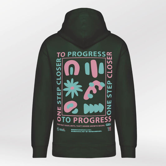 Motion Hoodie One Step Closer Bottle Green back