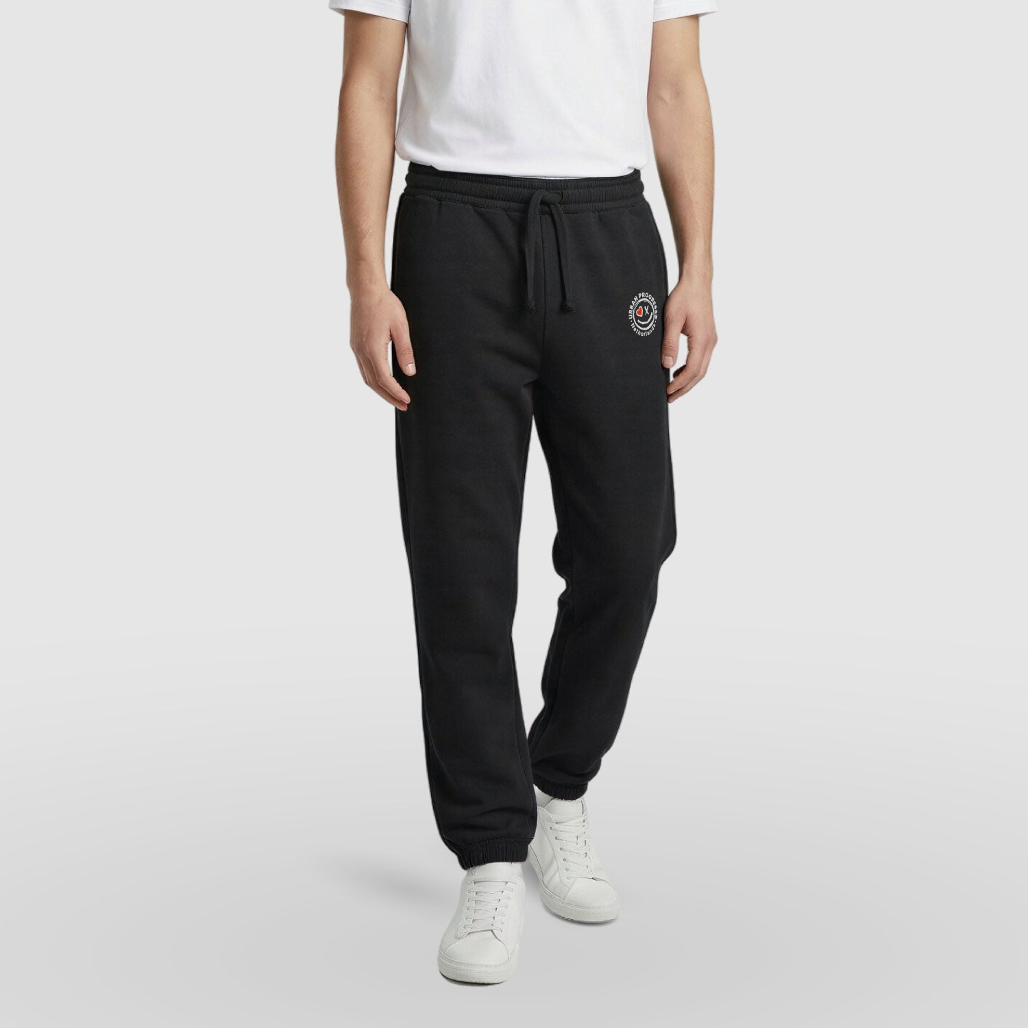 Motion Joggingbroek zwart model front lopend