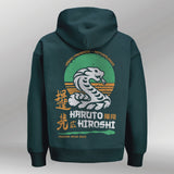 Oversized Hoodie Haruto Hiroshi turqoise back