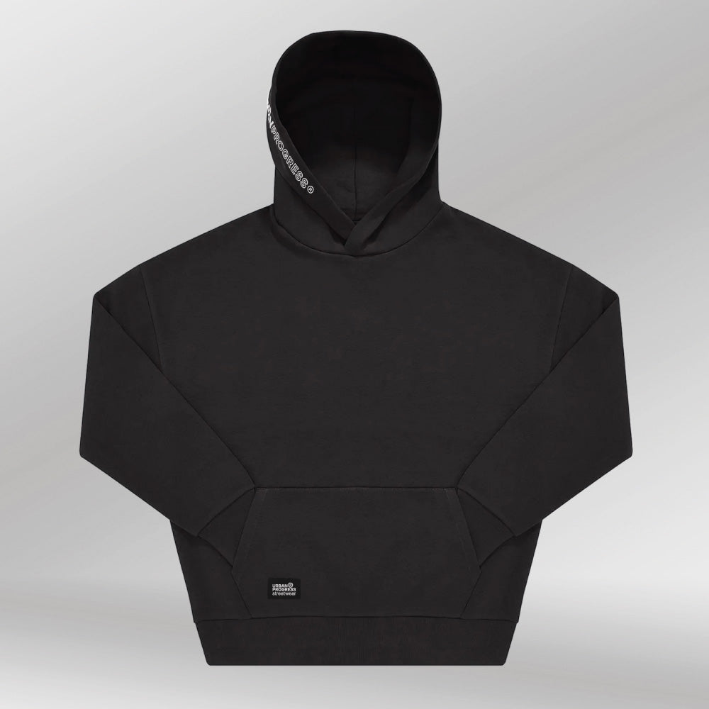 Oversized Hoodie Kairo Heren front zwart