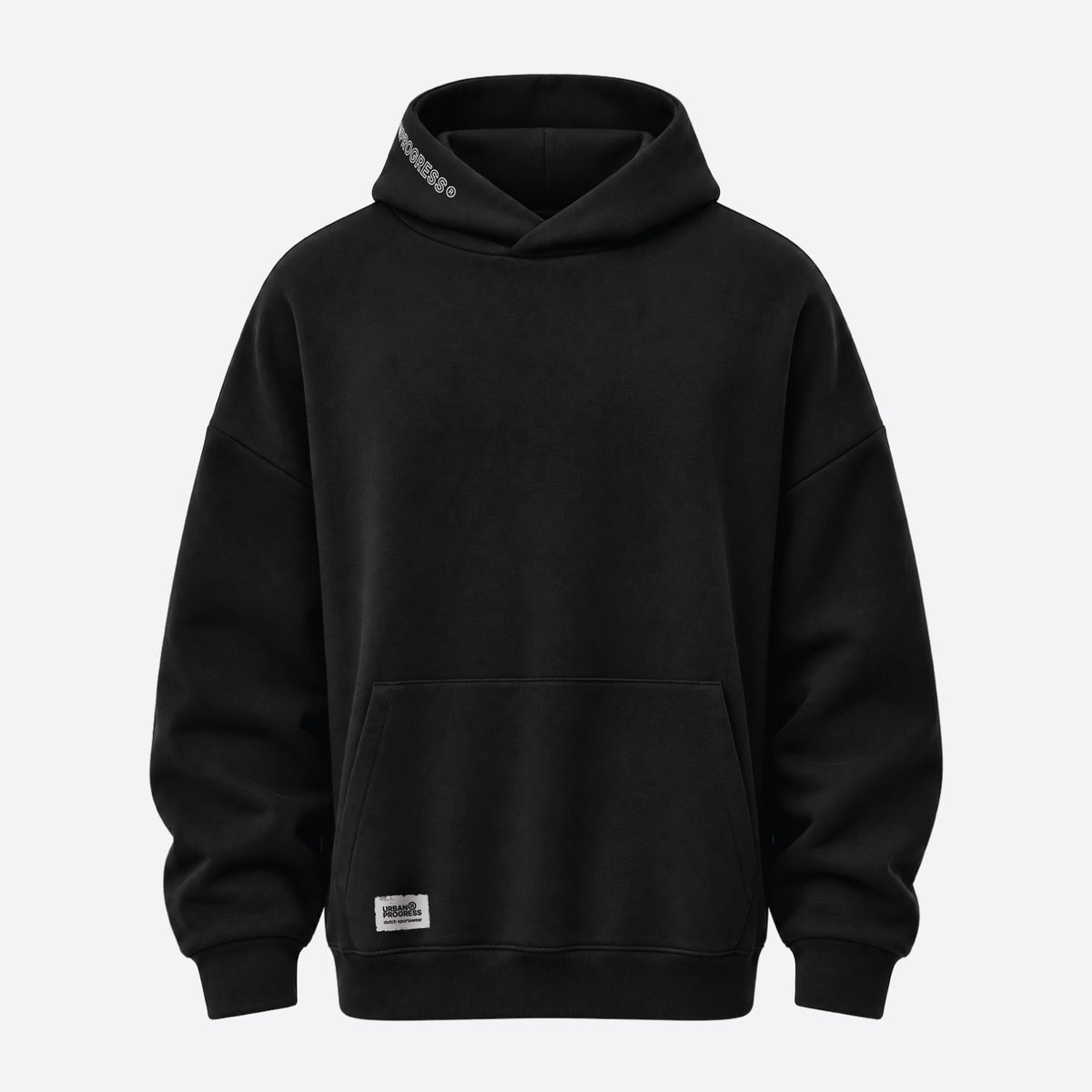 Oversized Hoodie Kairo Heren front zwart