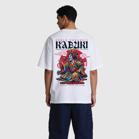 Oversized Recycled Tee KABUKI model wit back