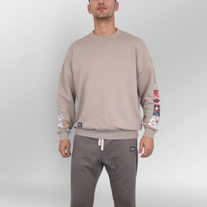 Oversized Sweater Zero Tolerance Model beige front
