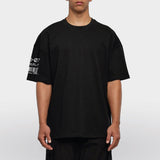 Oversized T-shirt FREQ-O7 model zwart front