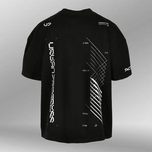 Oversized Tee SYNC zwart back