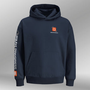 Oversized hoodie Urban Flux navy voor