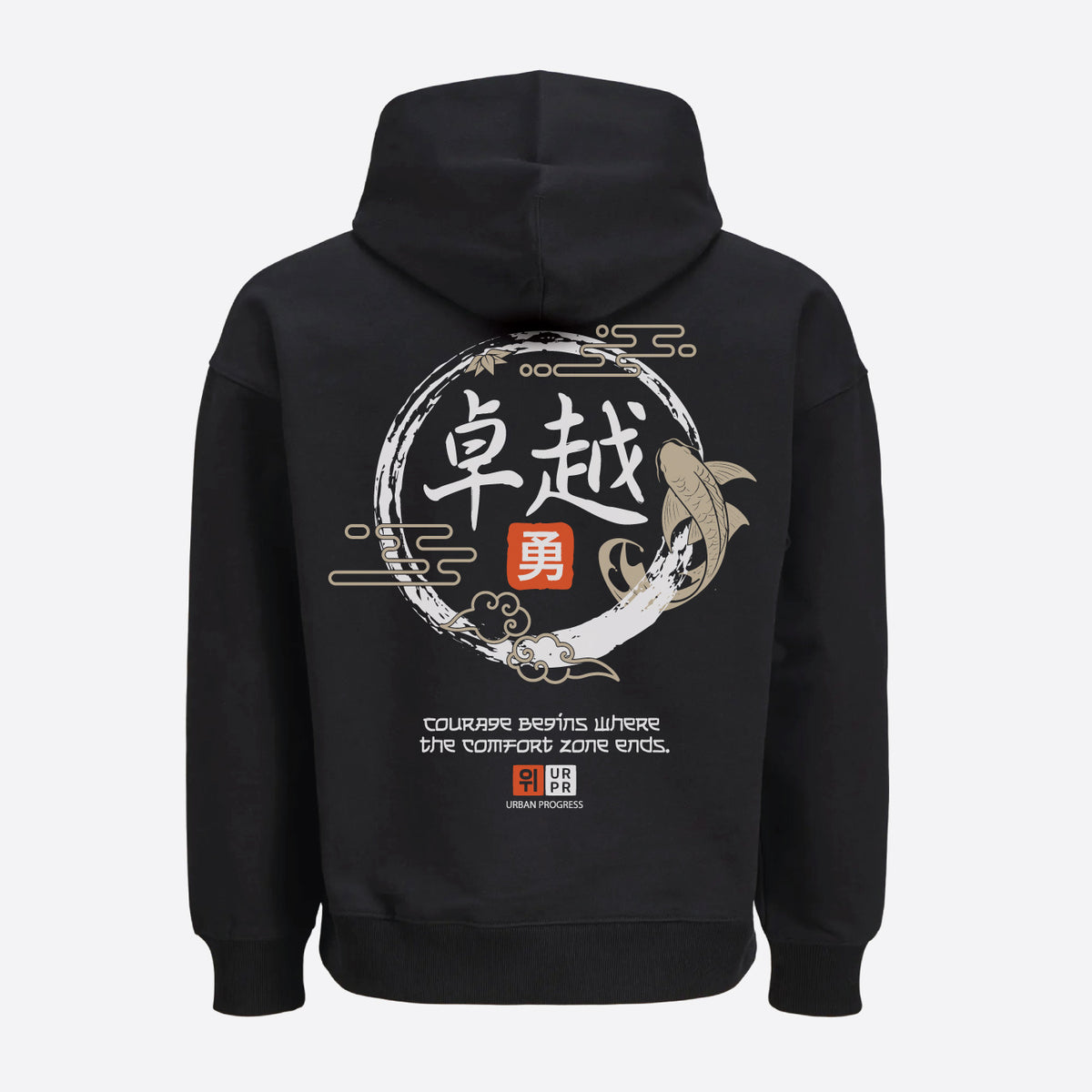 Oversized_hoodie_Urban_Flux_zwart_back