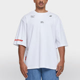 Oversized sleeve t-shirt AFTERHRS model wit front