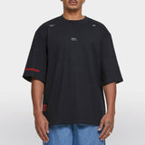 Oversized sleeve t-shirt EVOLUTION model zwart front