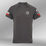 Panelled Tech Tee Not being average grijs front