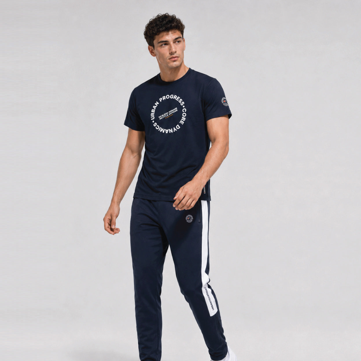 Performance-shirt-Core-Dynamics-model-navy-front
