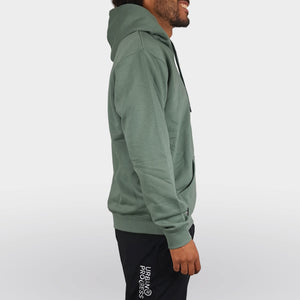 Prime Athlete Hoodie model blad groen side