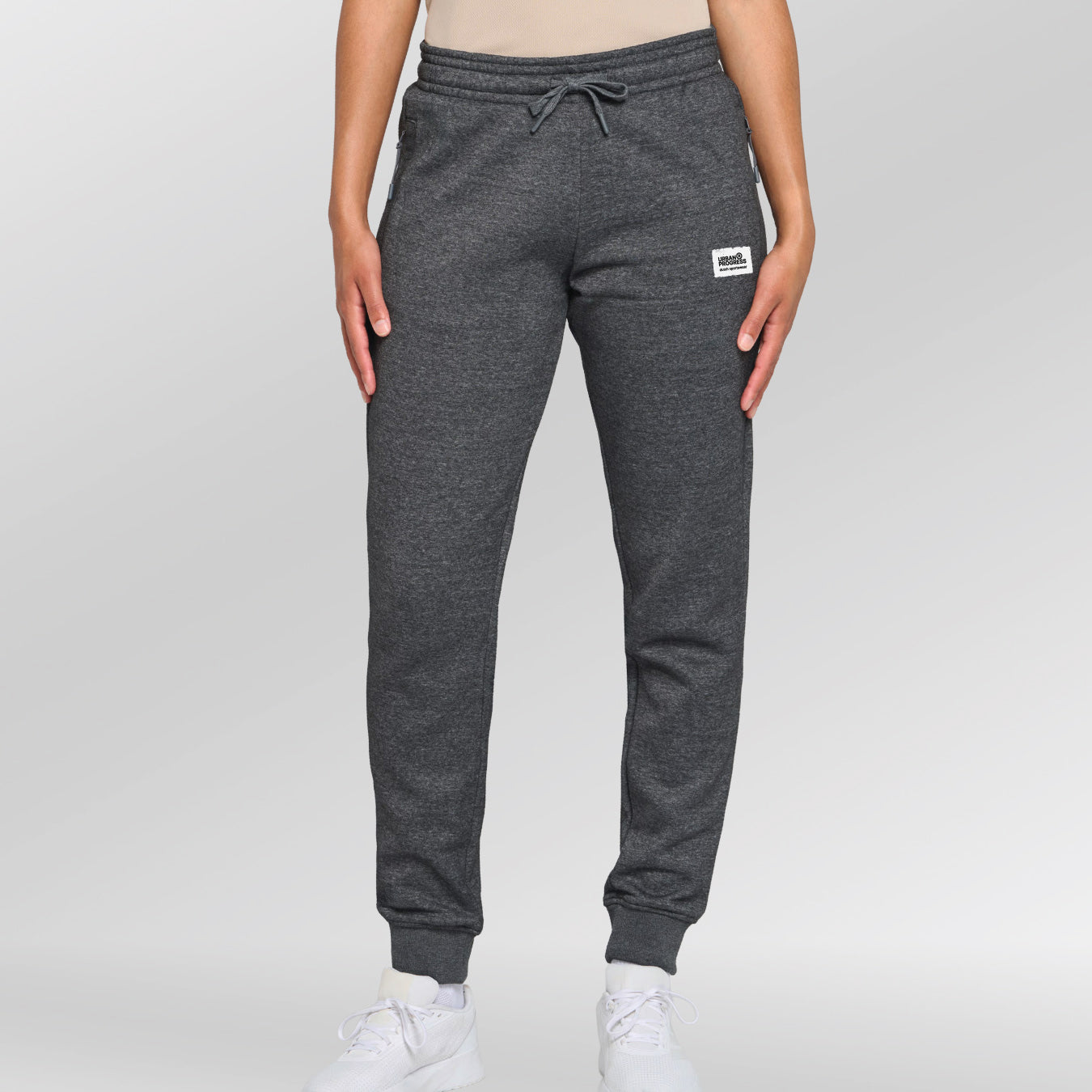 Pro-Court-Joggingbroek-Dames-model-grijs-front
