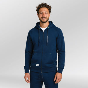Pro-Court-Sweatvest-met-capuchon-model-blauw-voor