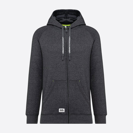 Pro-Court-padel vest met-capuchon-heather-grey-voor
