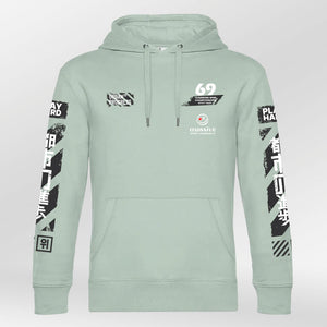 Royal Hoodie Massive aqua-green front