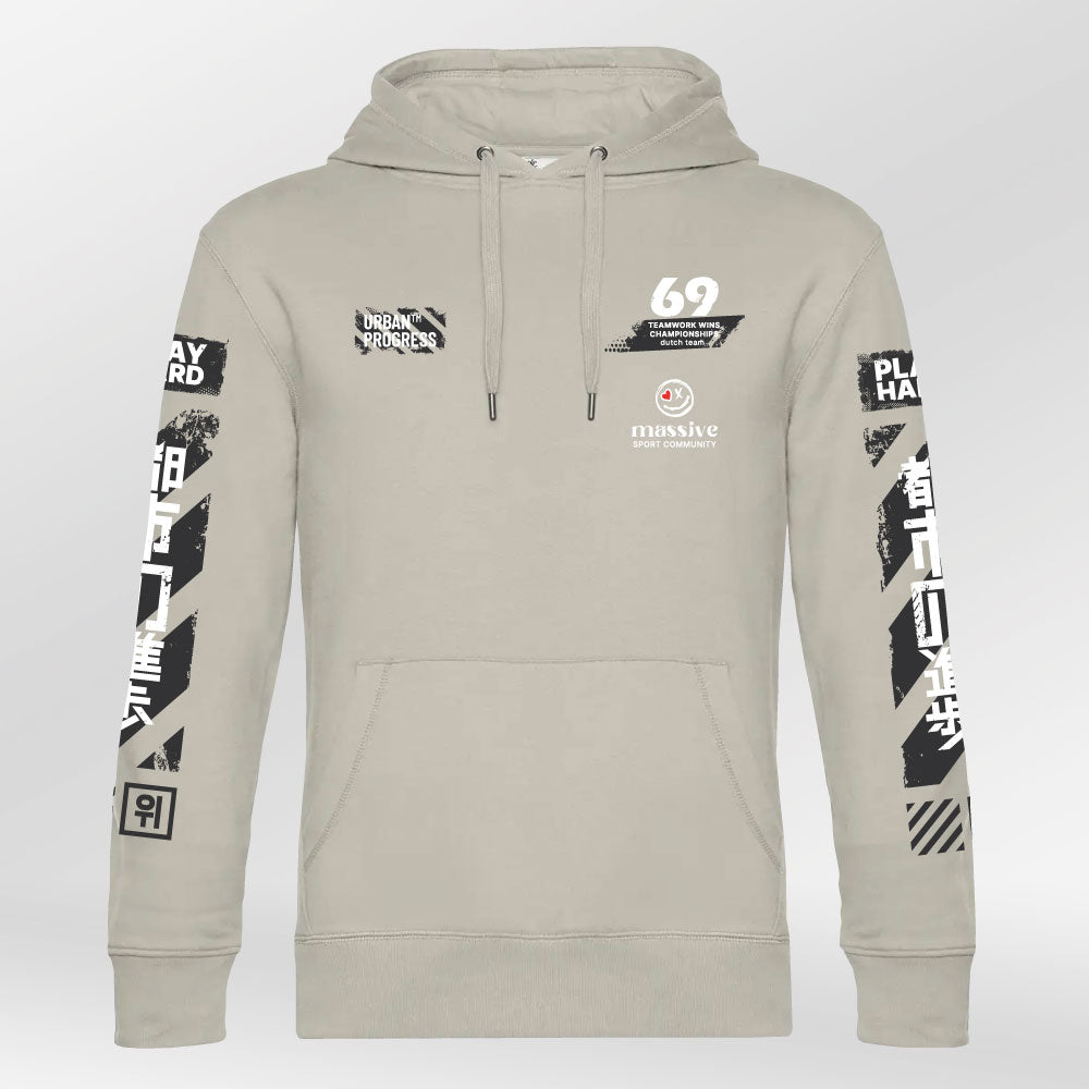 Royal Hoodie Massive grey-fog front