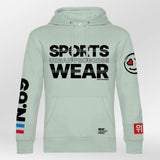Royal Hoodie N.69 aqua-green heren front
