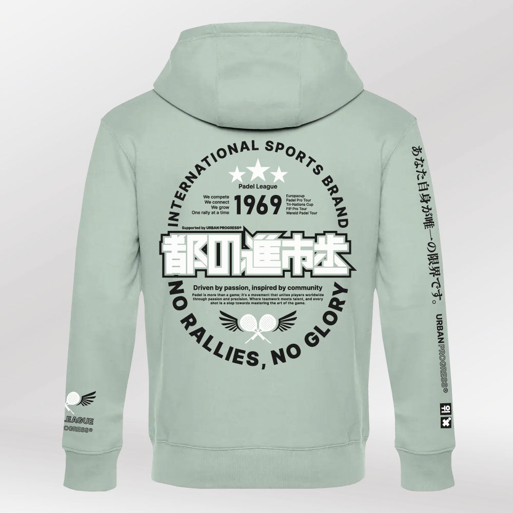 Royal Hoodie The Challenger Aqua-green back