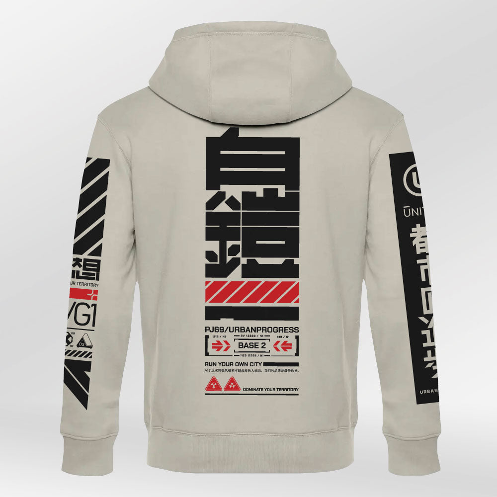 Royal Hoodie United grey-fog back