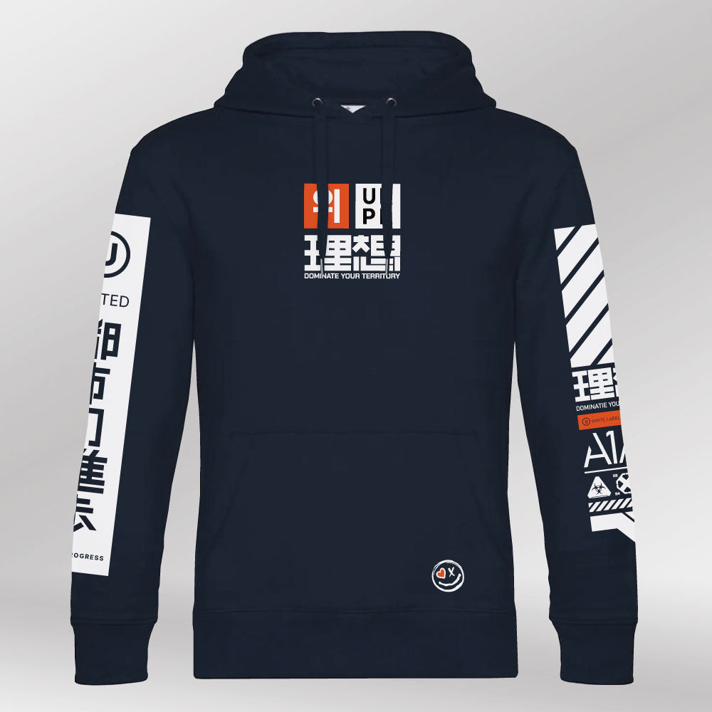 Royal Hoodie United navy-blue front