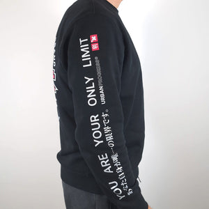 Royal Sweatshirt The Challenger black side right model